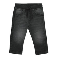 Black Wash Pull-on Jeans