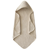 Organic Cotton Baby Hooded Towel- Fog