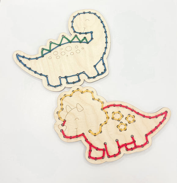 Dinosaur DIY Yarn Sewing Kit- Set of 2